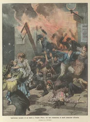 Terrifying fire in a theater in Trujillo (Peru), with about fifty people crushed to death at the exit