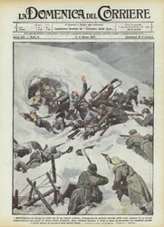 On the Asiago Plateau, the Night of the 19th, an Enemy Detachment Bursting from Tunnels Dug in