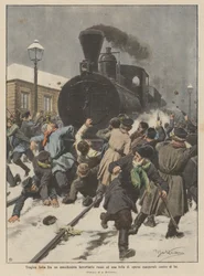 Tragic Fight Between a Russian Railway Engineer and a Crowd of Infuriated Workers