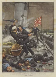 A Terrible Episode of the Naval Battle Between Torpedo Boats in Front of Port Arthur