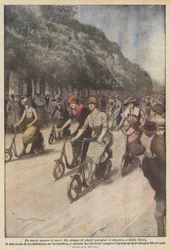 A New Kind of Sport, A Group of Parisian Actresses Competing in a Race at Saint Cloud