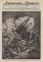 A master shot, an Austrian piece hidden in a cave in Trentino hit and shattered...