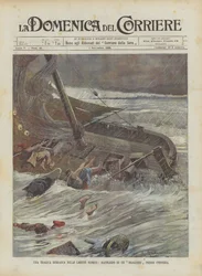 A Tragic Storm in the Venetian Lagoons, Wreck of a Bragozzo Near Chioggia