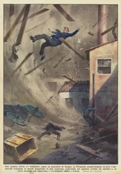 A tornado hit a neighborhood in Casale, Piedmont, throwing things around