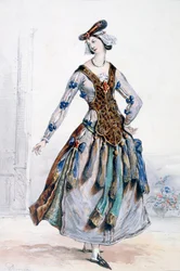 Mademoiselle Sophie, Costume Design for an Opera, c1820-1857