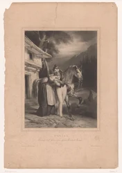 Prussian Soldier Bidding Farewell to His Wife