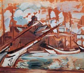 Harbour scene, by Othon Friesz. France, 20th century.
