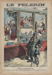 Cartoon Antisemite by Achille Lemot for Le-Pelerin of September 1896