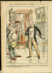 Illustration by Achille Lemot (1846-1909) in Le Pelerin, 04/02/06 - What do they come to do? - Religion Faith, Catholic Catholicism - Separation of Church and State, Inventories/Reactions to Inventories
