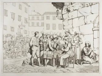 The Writer on Piazza Montanara
