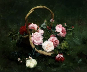 Roses in a basket