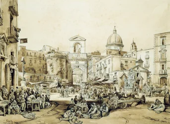 Porta Capuana in Naples, by Achille Vianelli