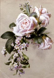 Roses and Forget-me-nots