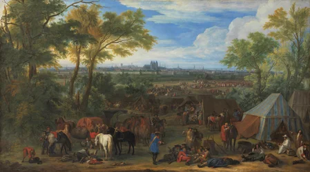 The Army of Louis XIV in front of Tournai in 1667