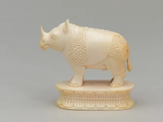 White Bishop, Chess Piece, India, Circa 1820