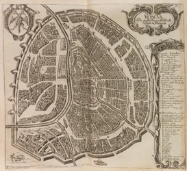 Map of Moscow. From: Vermehrte Newe Beschreibung der Muscowitischen