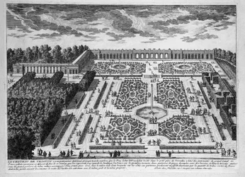 Le Chateau de Trianon, Gardens of Petit Trianon at royal Palace of Versailles
