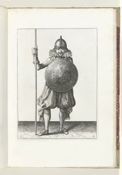 Exercise with Shield and Spear: The Soldier Returns the Spear to Rest Position in Three Movements, Third Movement (No. 12), 1618
