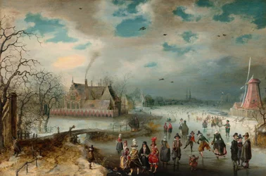 Skating on the Frozen Amstel River