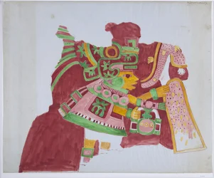 Copy of part of a mural from Casa de Barrios, 