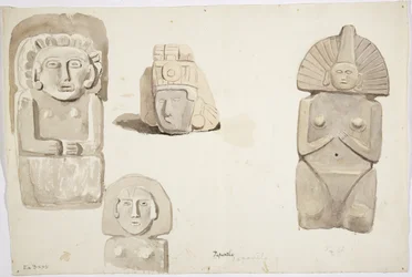 Stone Statues from Papantla, Mexico