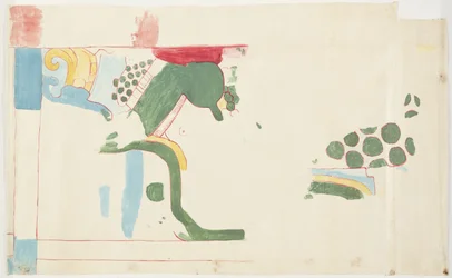 Tracing of a Wall Painting from the Upper Temple of the Jaguars, Chichen Itza, Mexico