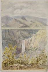 Waterfall in Huauchinango, Puebla State, Mexico