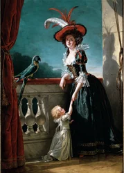 Portrait of Louise Elisabeth of France and her son, Don Ferdinand