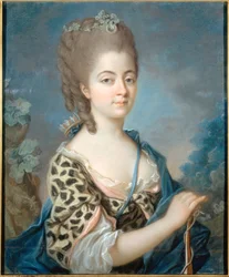 Portrait of Marie-Aurore de Saxe as Diana