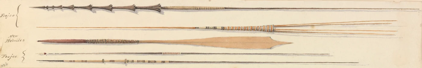 Spears from Fiji and New Hebrides