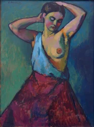 Girl with Red Skirt