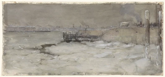 The Ice Breaking on the Maas in Rotterdam