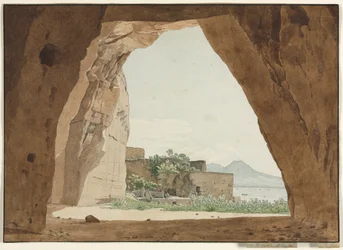 Vesuvius and the Bay of Naples from a Cave, 1820