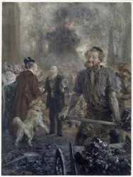 Visit to the Iron Rolling Mill (In Memory of the 25-Year Partnership of Eduard Arnhold with the Coal Company Caesar Wollheim on January 1, 1900)