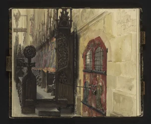 View of the Choir Stalls in Halberstadt Cathedral