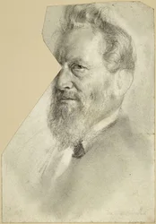 Bust of a Bearded Man Facing Left