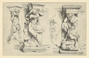 Faun Consoles at the Southwestern Arch Gallery of the Zwinger in Dresden