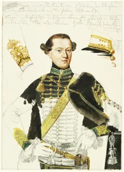 Gebhard Leberecht von Blücher. Sketch after a painting