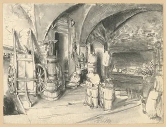 Arched Room with Household and Agricultural Equipment
