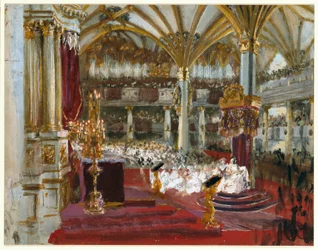 Coronation of Wilhelm I in the Castle Church at Königsberg, 1861