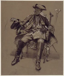 Model Study for Frederick I in an Armchair