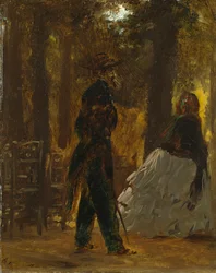 Policeman and Lady in the Tuileries Garden
