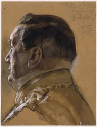 Minister of State von der Heydt. Study for the Painting "Coronation of Wilhelm I in Königsberg"
