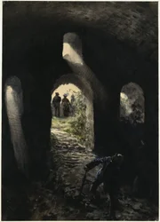 Tourists in the Rheinfels Ruins