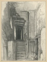 Staircase and Corridor in an Old Farmhouse