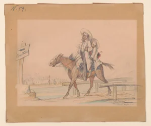Henry Von Trebra & Louis V. Trebra arriving at Camp Morton, Indianapolis from their farm in Madison, Illinois