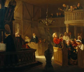 Service in a Norwegian Country Church