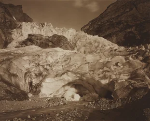 Switzerland. Grindelwald, Upper Glacier, Source of the Lutschine