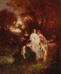 Figures in the Woods, c. 1857-1862