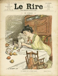 Illustration of Adolphe dit Willette (1857-1926) for the Cover of Le Lire